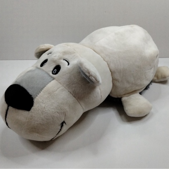 Flip A Zoo Plush Poppi Polar Bear/Asher Husky Reversible Stuffed Animal Toy - Picture 4 of 10